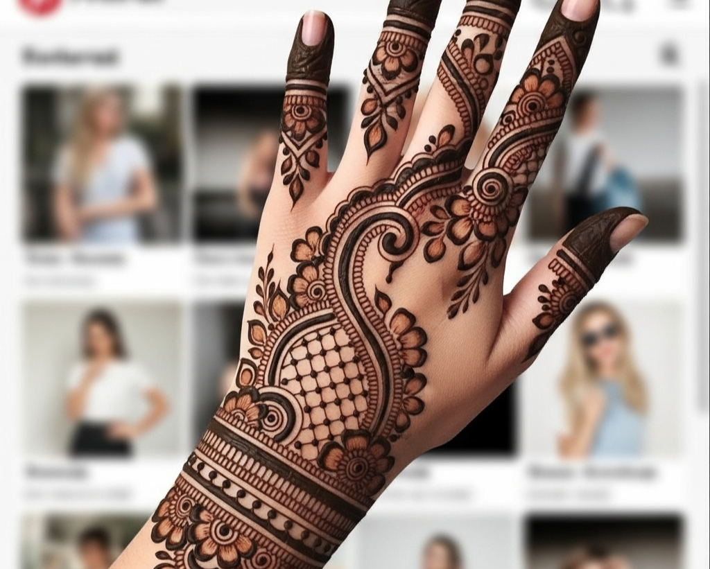 Aesthetic Mehndi Design Pinterest Back Hand