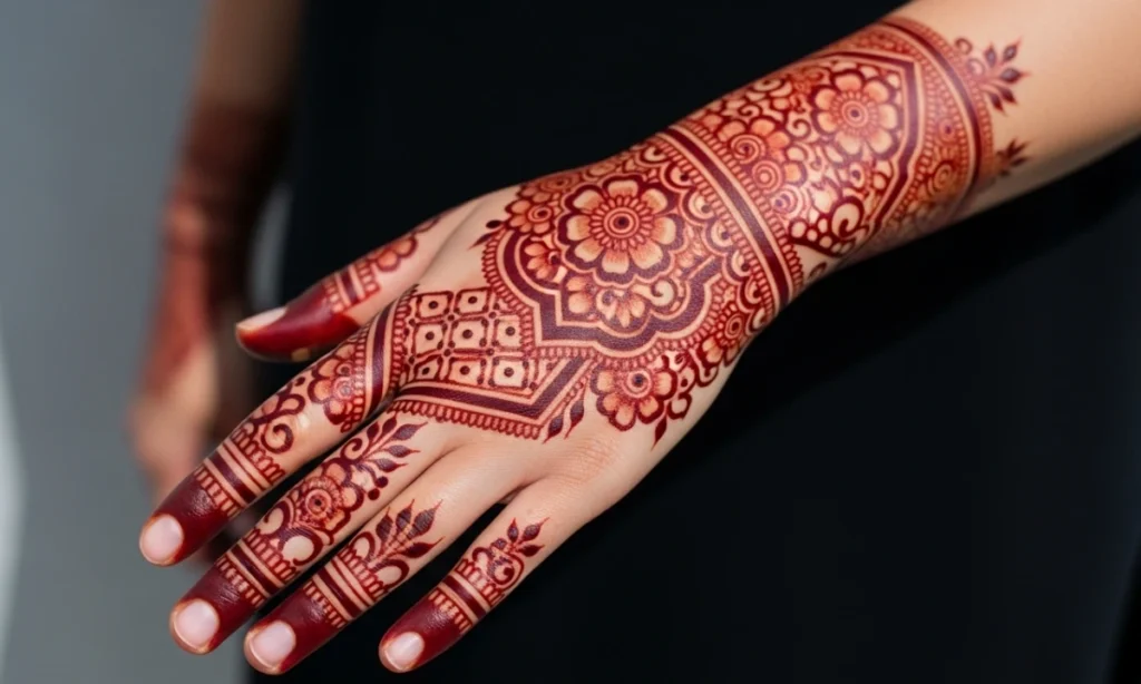 Stylish Back Hand Mehndi Designs