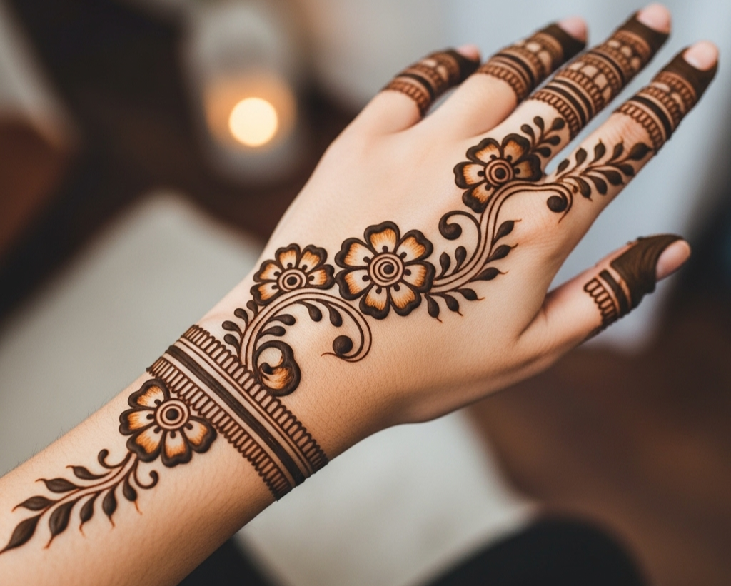 Instagram Stylish Back Hand Mehndi Designs Easy