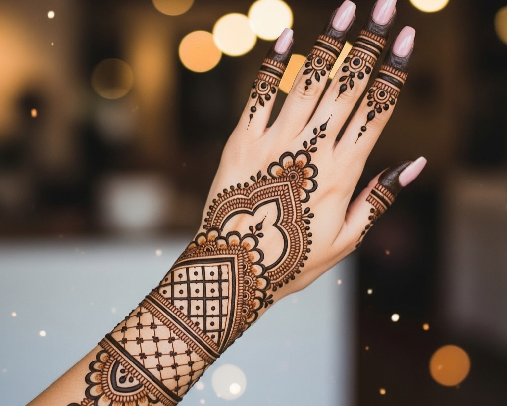 Instagram Stylish Back Hand Mehndi Designs Front