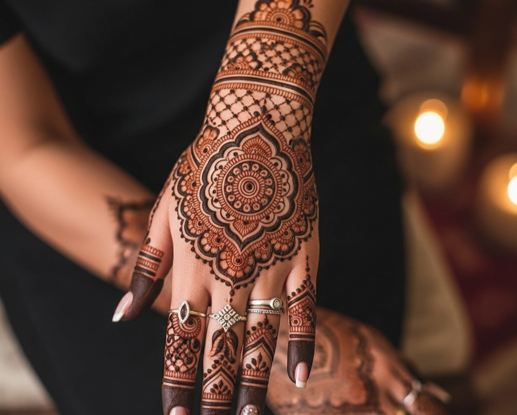 Instagram Stylish Back Hand Mehndi Designs Full