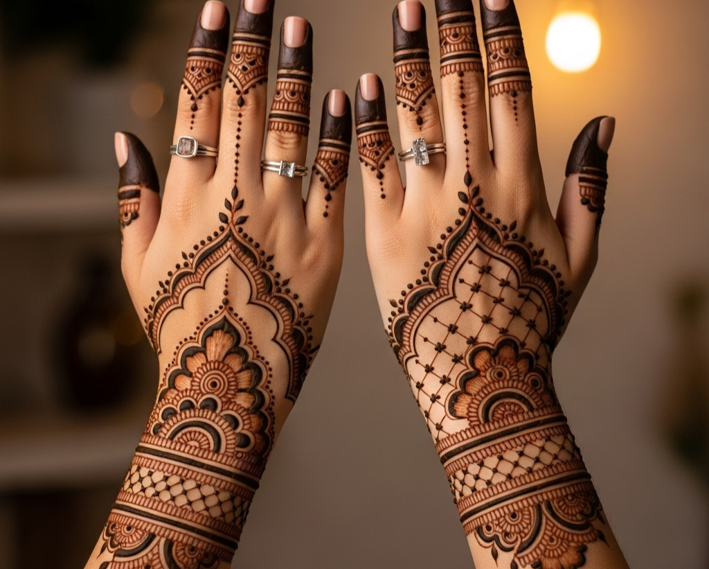 Khafif Instagram Stylish Back Hand Mehndi Designs