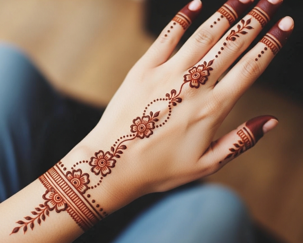 Simple Aesthetic Mehndi Design