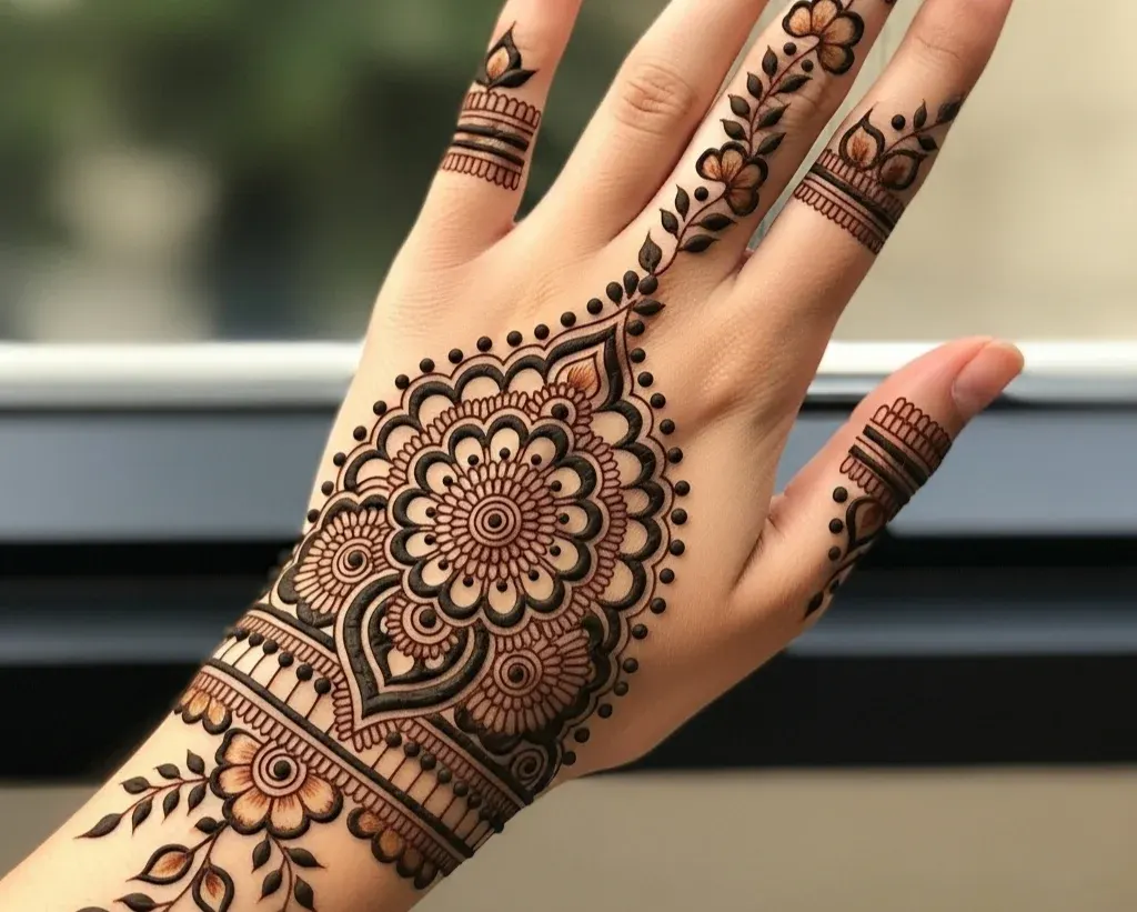 Aesthetic Mehndi Design Pinterest Front Hand Simple