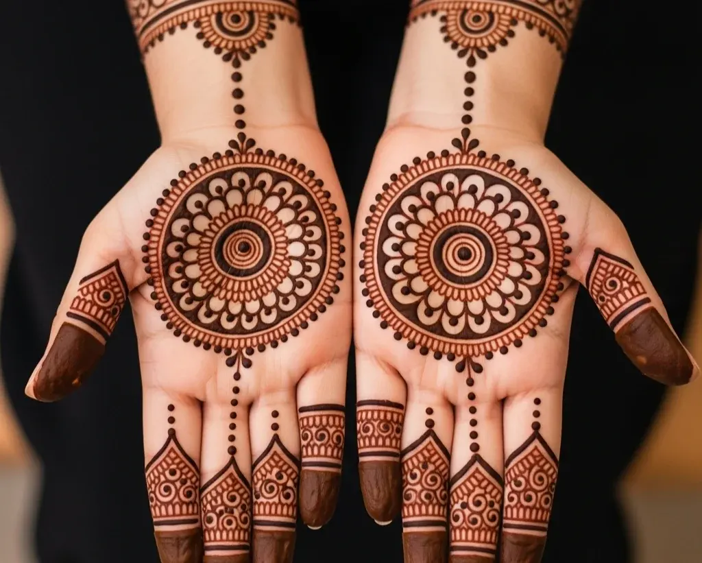 Arabic Mehndi Circle Mehndi Designs Facebook