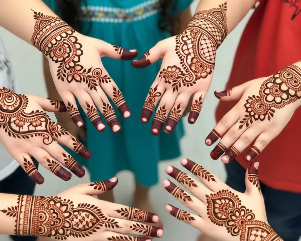Arabic Mehndi Designs for Kids Front Hand Arabic Mehndi Designs for Kids Front Hand