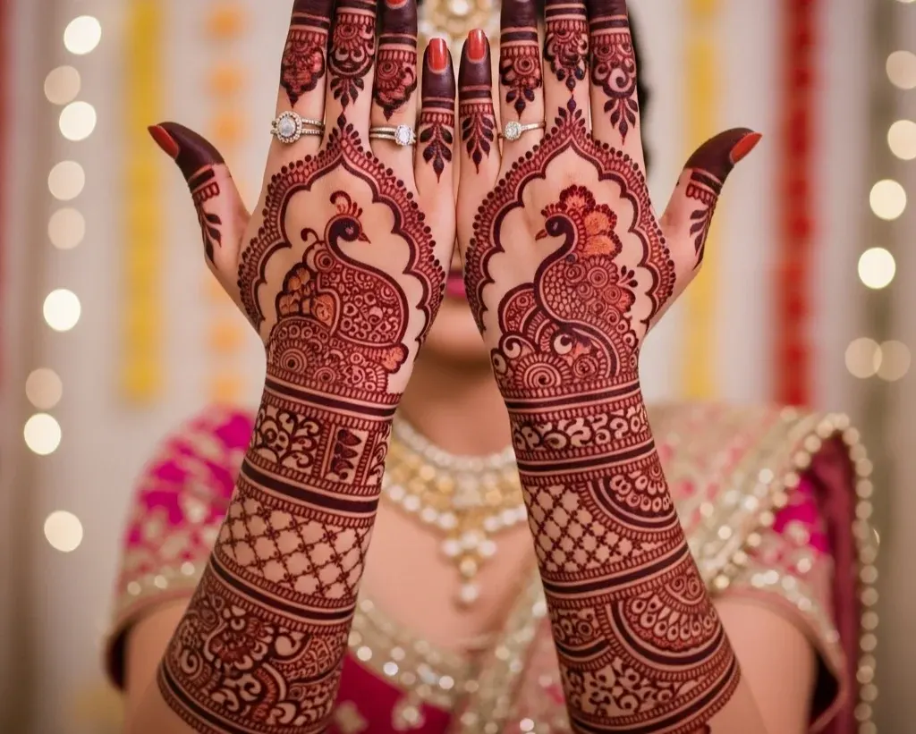 Back Hand New Teej Mehndi Designs