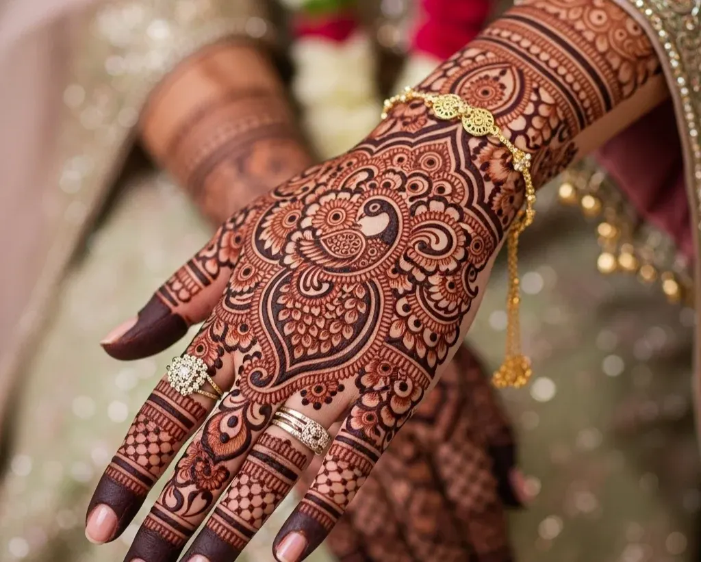 Back Mehndi Designs Bridal