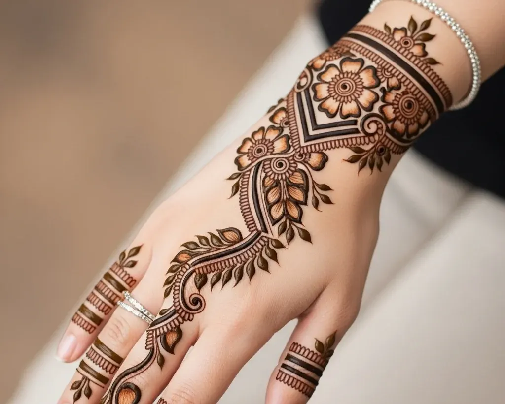 Back Side Design Mehndi