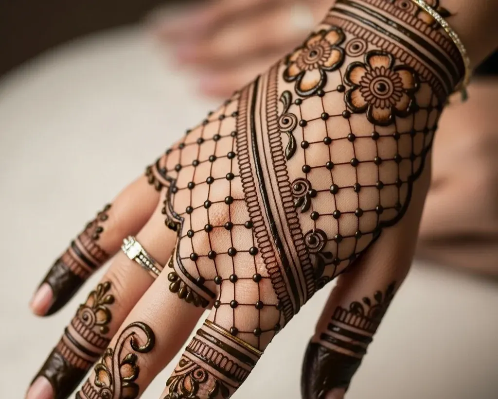 Back Side Jali Mehndi Design