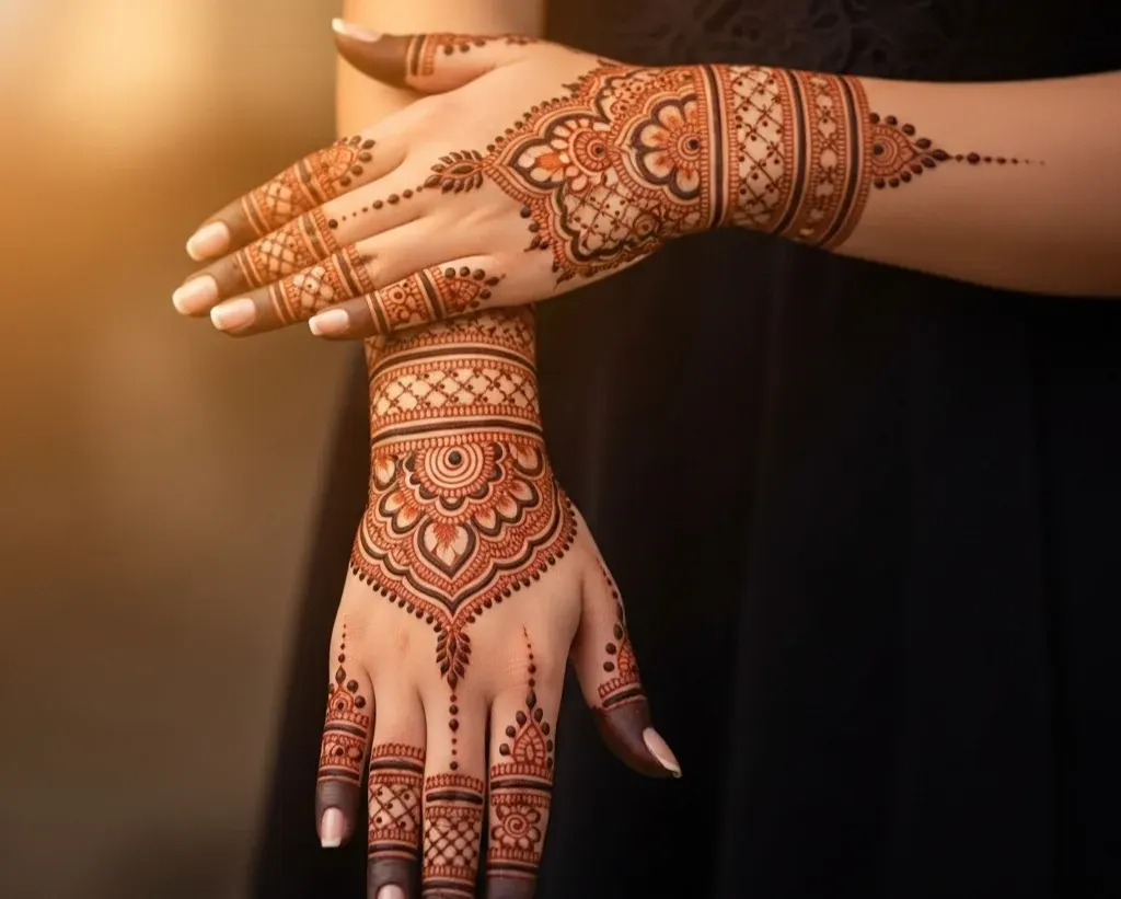 Back Side Mehndi Design Beautiful