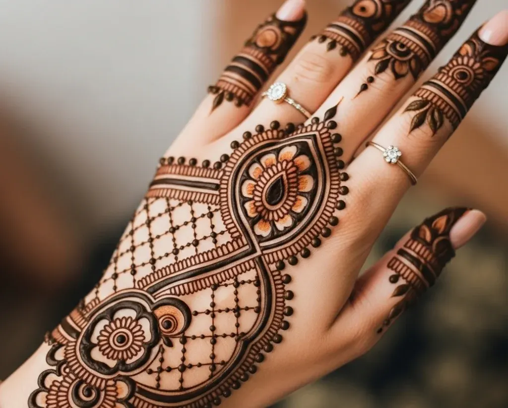 Backside Mehndi Design