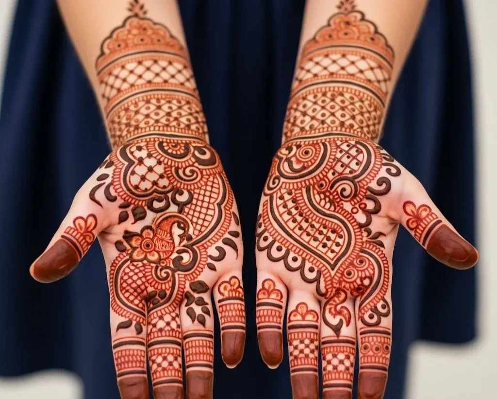 Beautiful Mehndi Designs for Front Hand