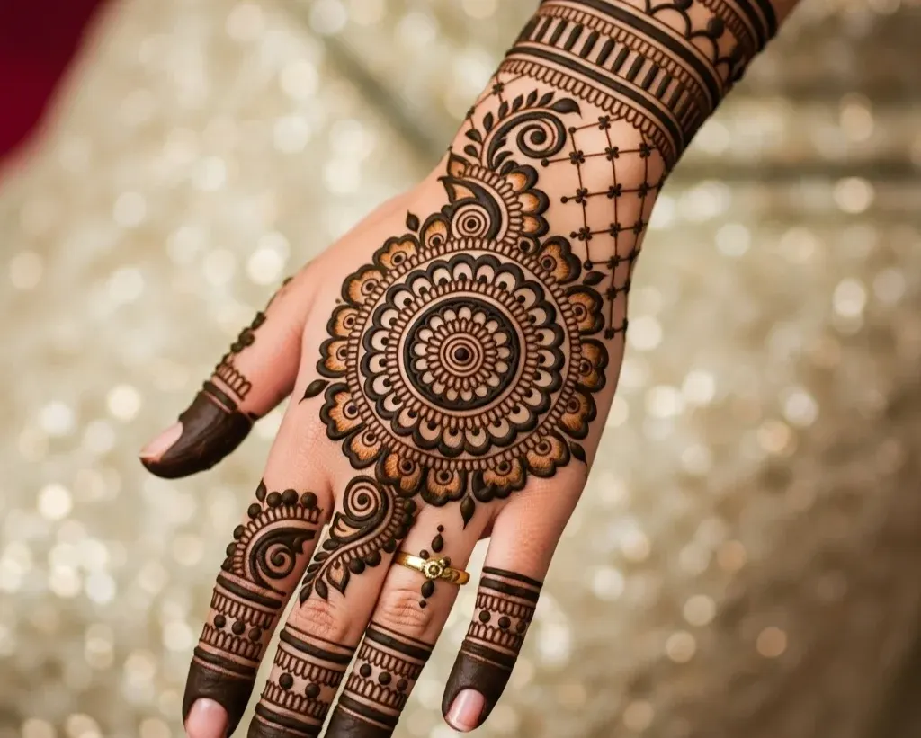 Bridal Bridal Stylish Back Hand Mehndi Design