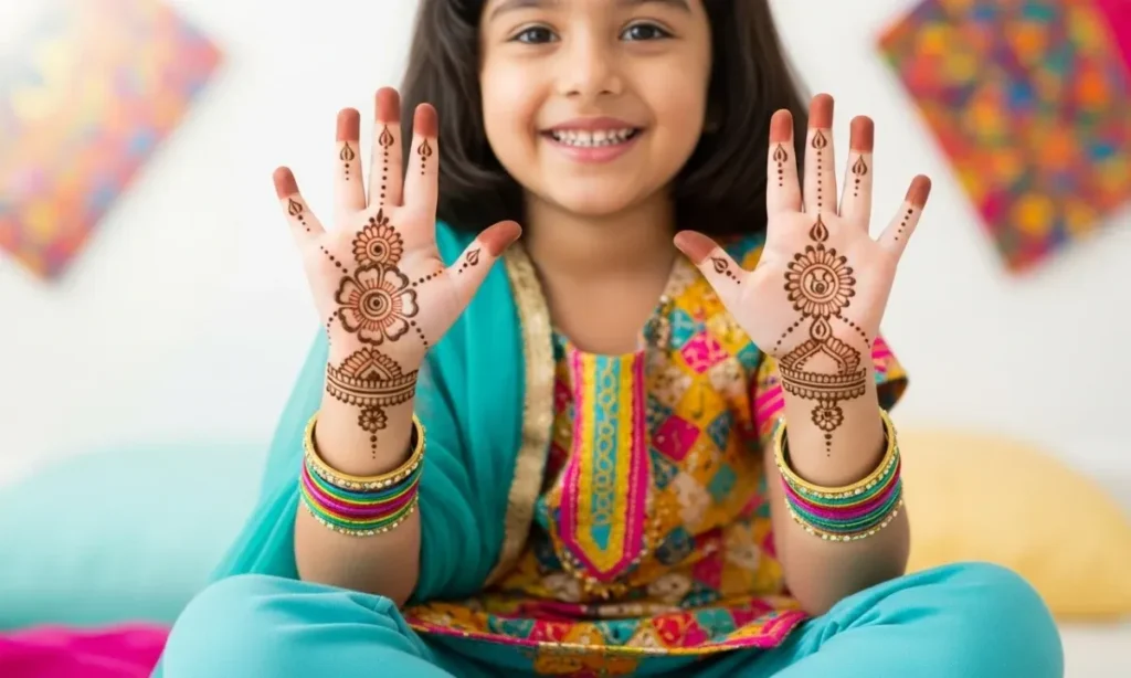 Cute Easy Mehndi Designs for Kids