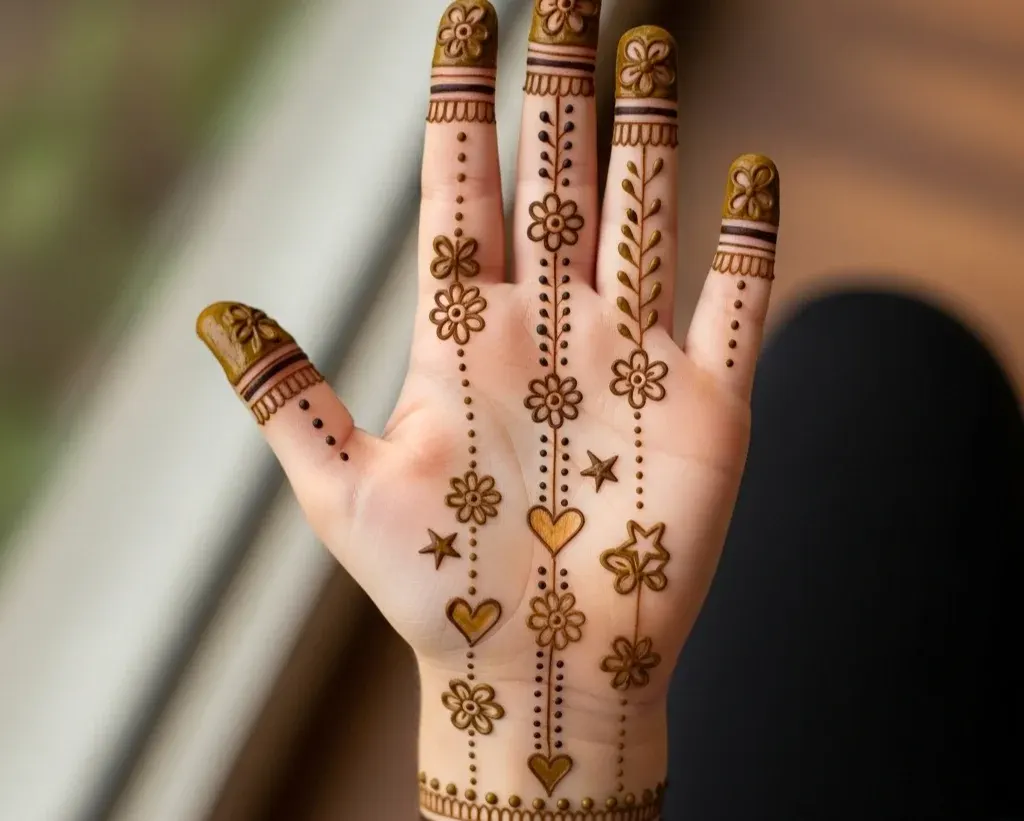 Cute Easy Mehndi Designs for Kids Front Hand Cute Easy Mehndi Designs for Kids Front Hand