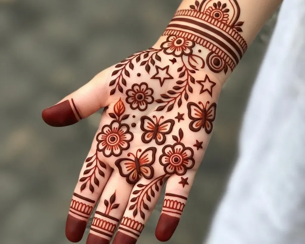 Cute Easy Mehndi Designs for Kids Full Hand Cute Easy Mehndi Designs for Kids Full Hand