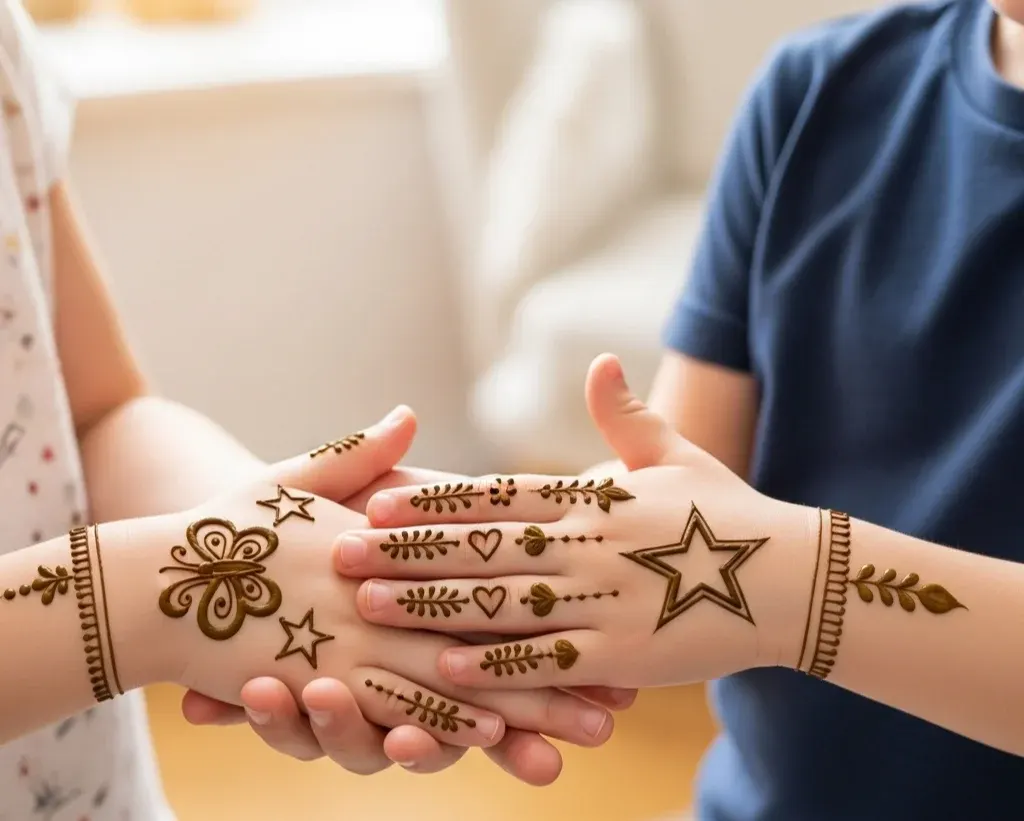 Cute Easy Mehndi Designs for Kids Hand Cute Easy Mehndi Designs for Kids Hand