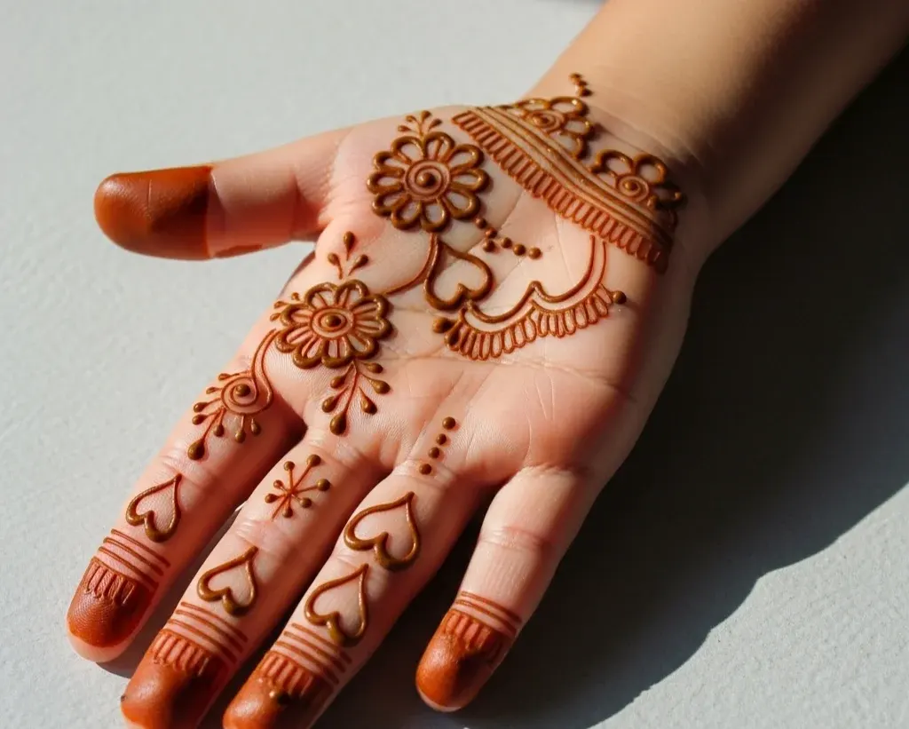 Easy Cute Easy Mehndi Designs for Kids Front Hand Easy Cute Easy Mehndi Designs for Kids Front Hand
