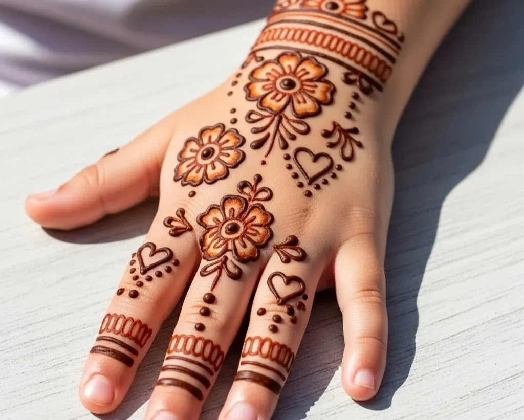 Easy Cute Easy Mehndi Designs for Kids Easy Cute Easy Mehndi Designs for Kids