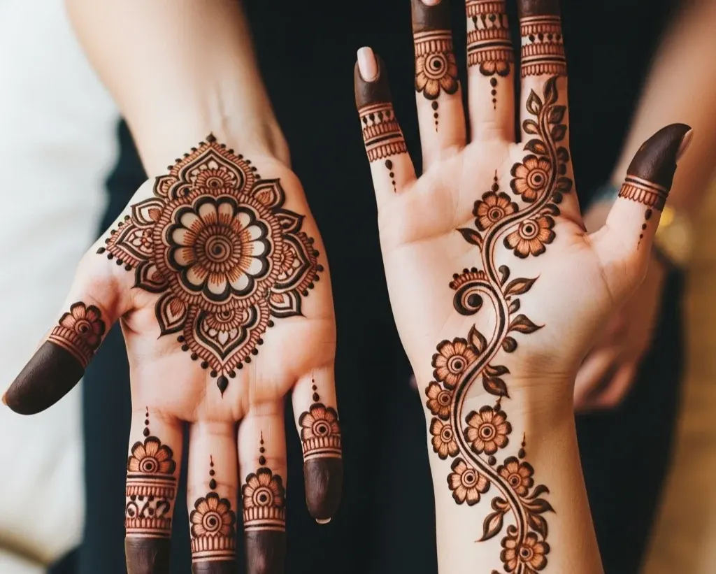 Easy Easy Indian Mehndi Designs for Back Hands