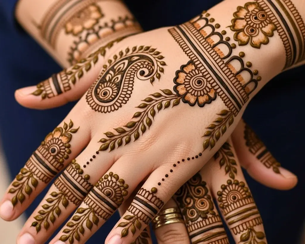 Easy Easy Indian Mehndi Designs for Back Hands