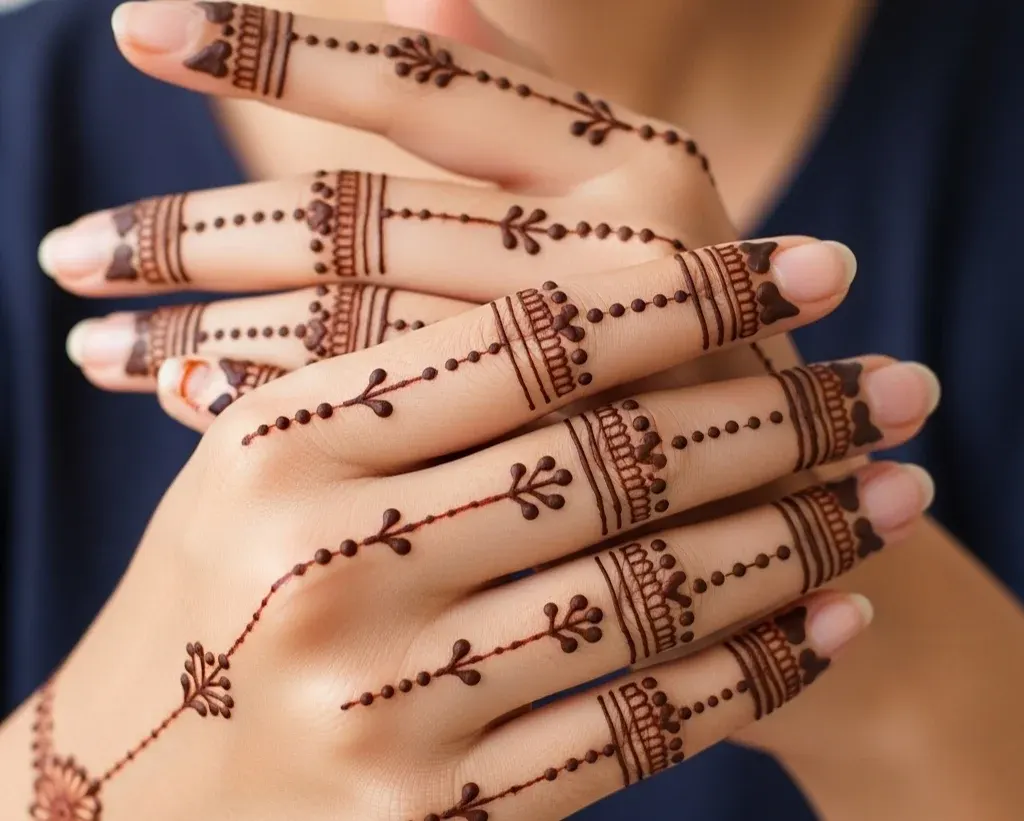 Easy Finger Mehndi Designs