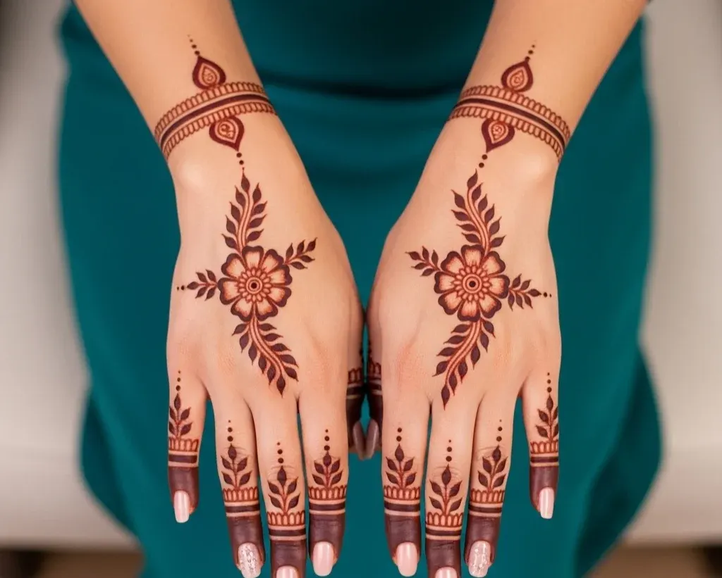 Easy Indian Mehndi Designs for Back Hands