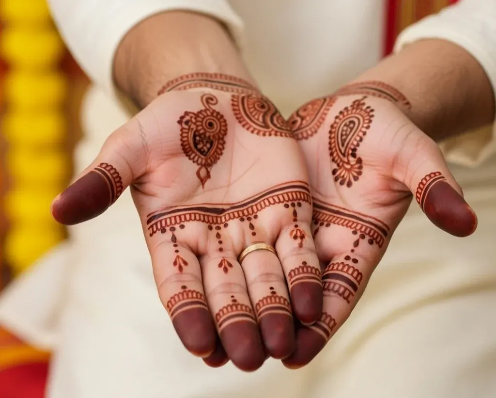 Easy Mehndi Designs for Groom