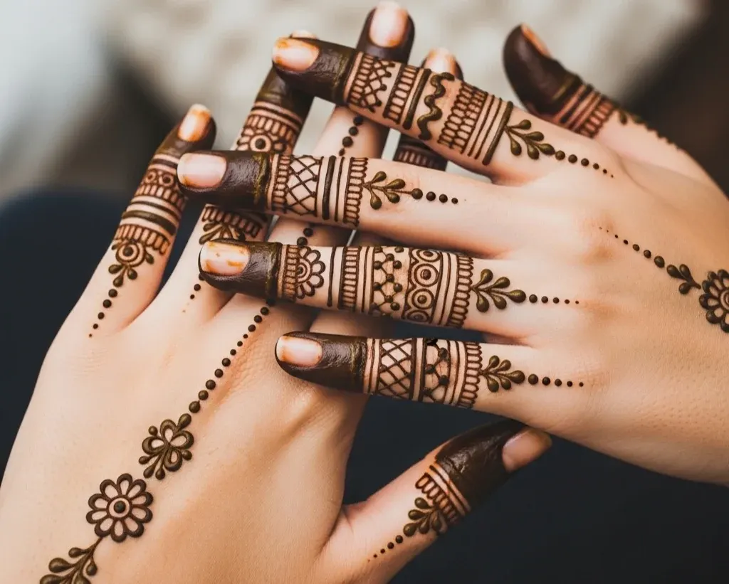 Finger Mehndi Designs Easy