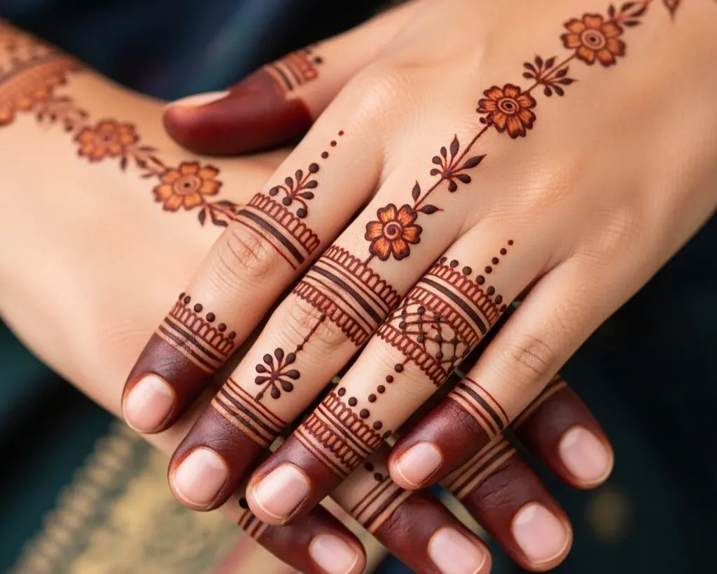 Finger Mehndi Designs Easy