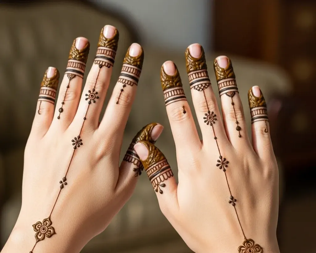 Finger Mehndi Designs Khafif