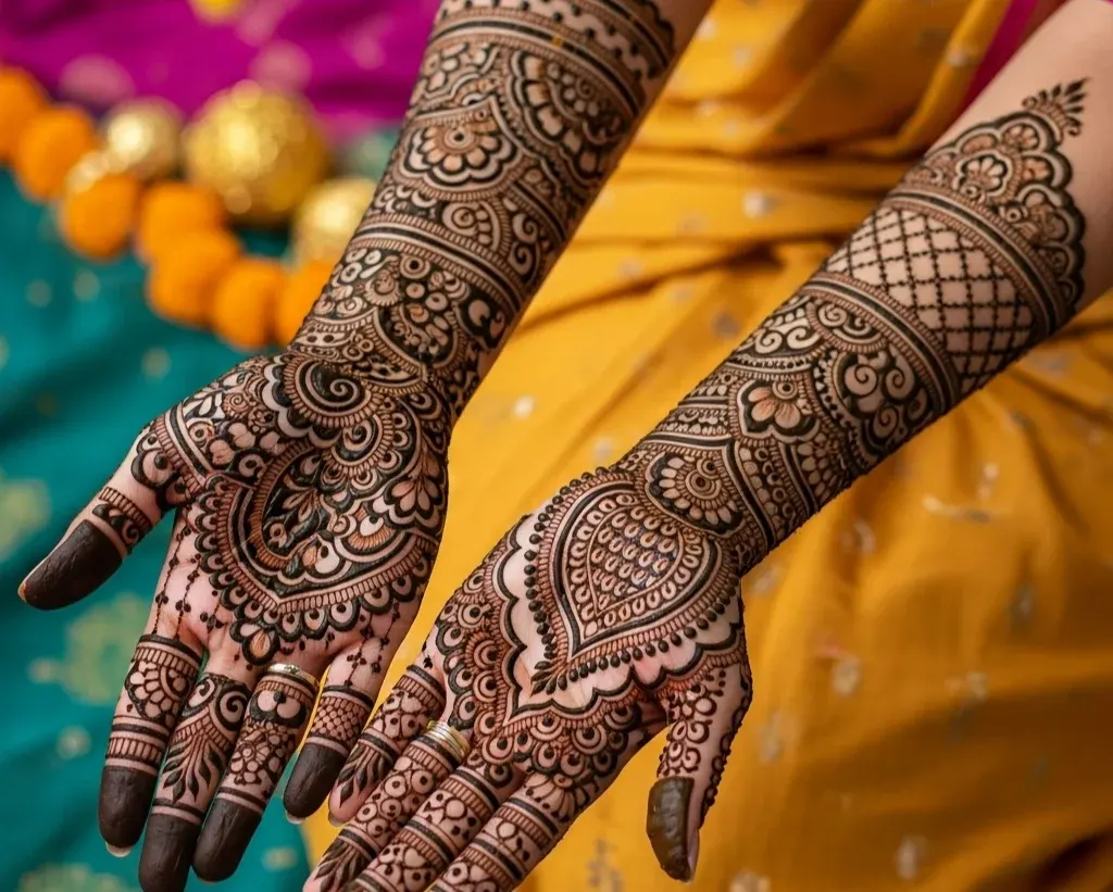 Front Hand Front Hand New Teej Mehndi Designs