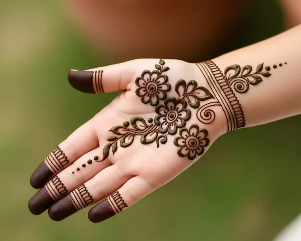 Girl Cute Mehndi Designs for Kids Front Hand Girl Cute Mehndi Designs for Kids Front Hand
