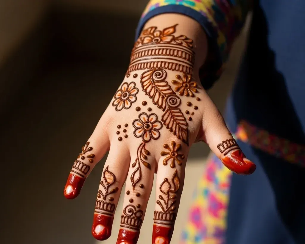 Girl Mehndi Designs for Kids Front Hand Girl Mehndi Designs for Kids Front Hand