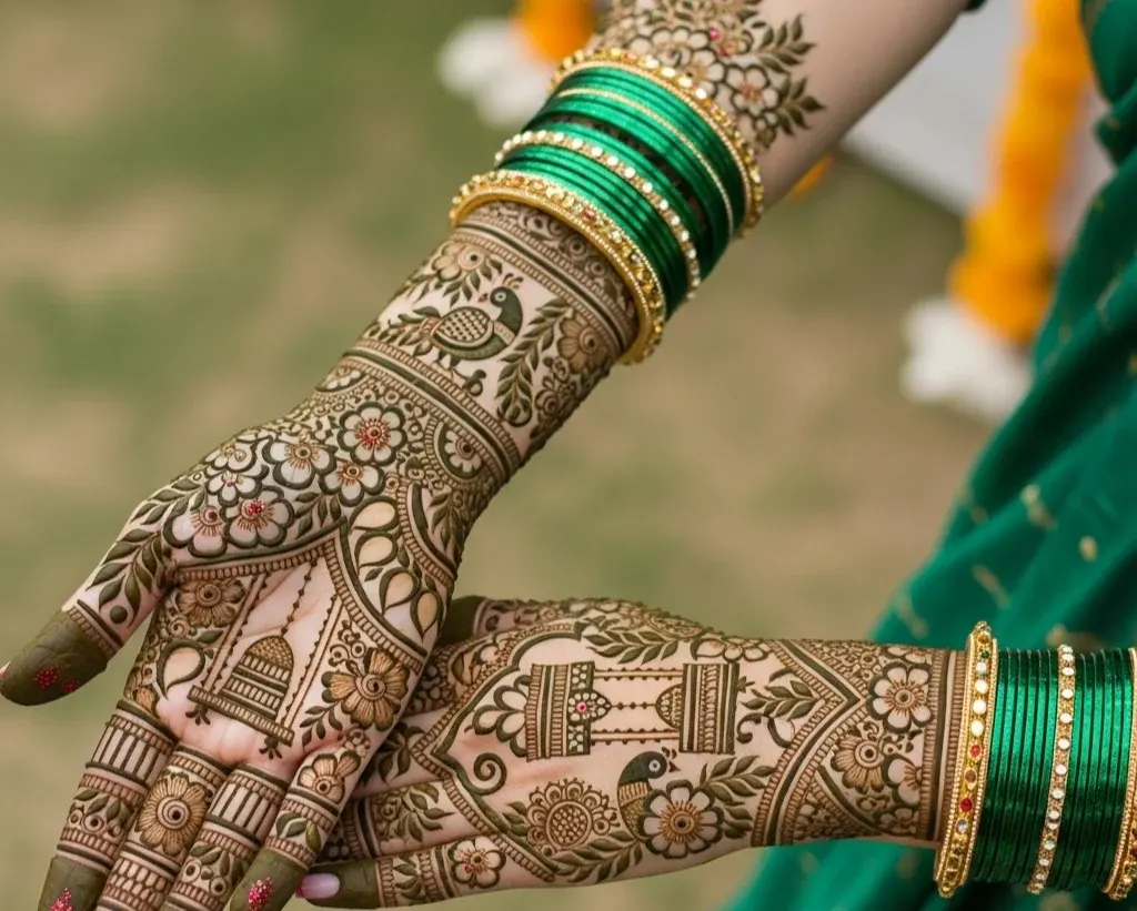 Hariyali New Teej Mehndi Designs