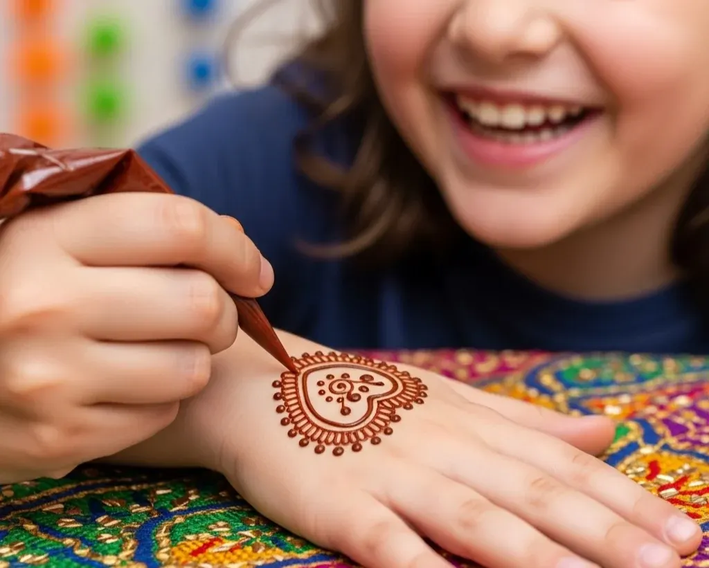 Heart Mehndi Cute Easy Mehndi Designs for Kids Heart Mehndi Cute Easy Mehndi Designs for Kids