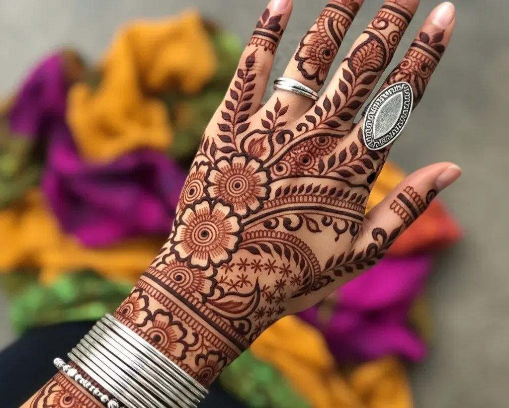 Instagram Stylish Back Hand Mehndi Designs Arabic