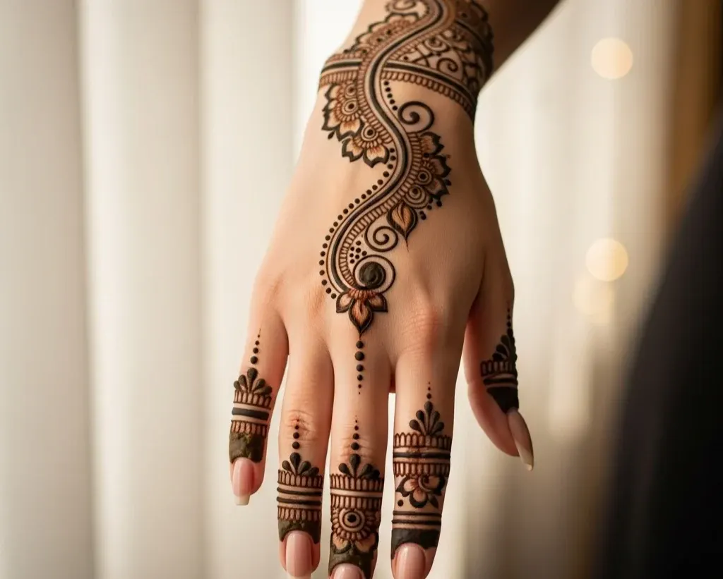 Instagram Stylish Back Hand Mehndi Designs Arabic