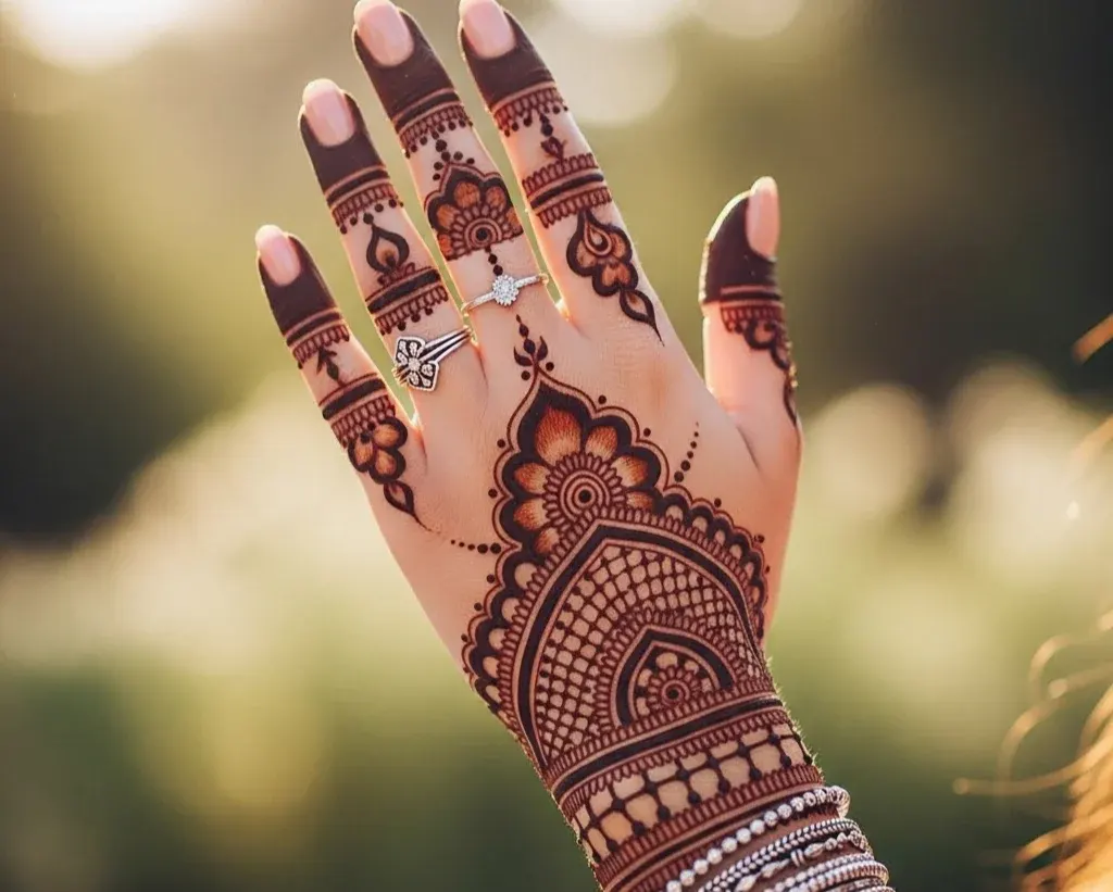 Instagram Stylish Back Hand Mehndi Designs Front