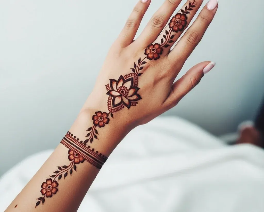 Instagram Stylish Back Hand Mehndi Designs Simple