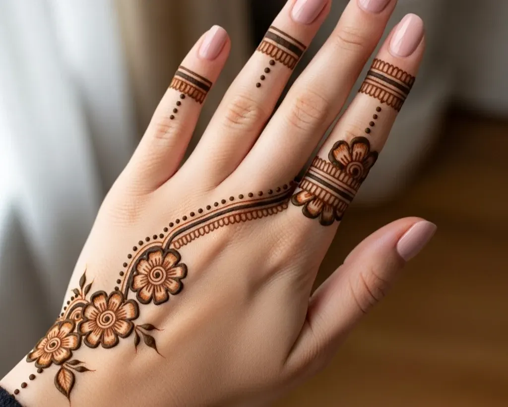 Instagram Stylish Back Hand Mehndi Designs Simple