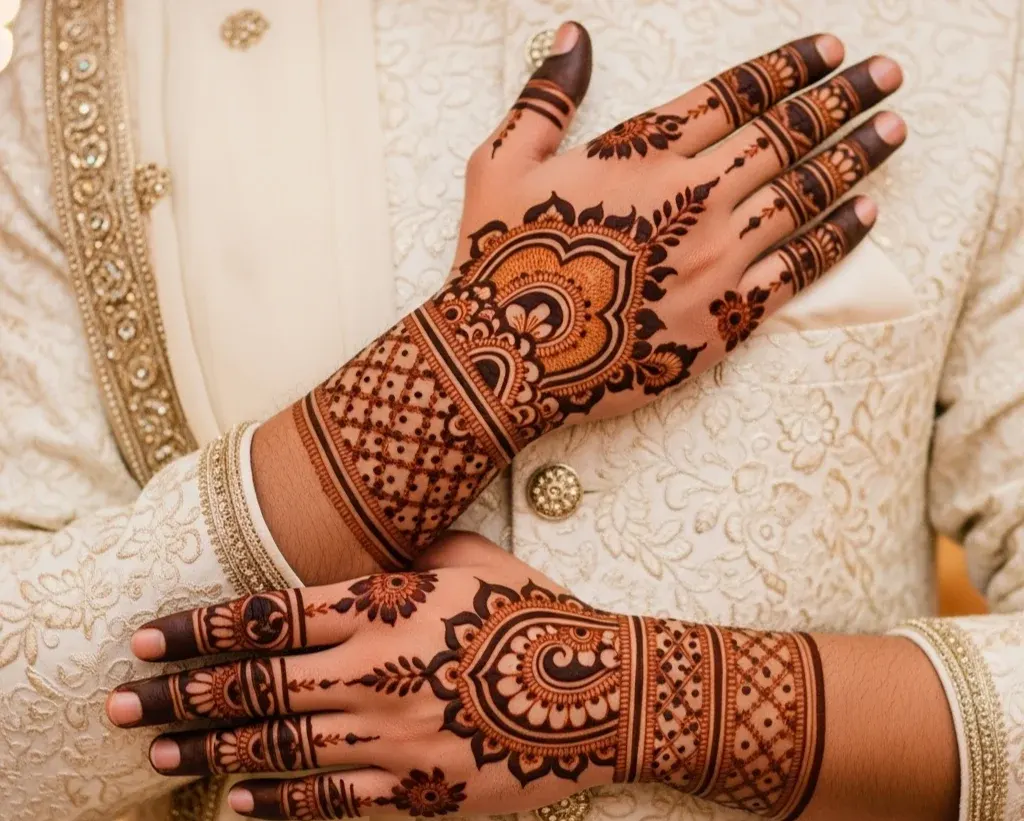 Latest Mehndi Designs for Groom