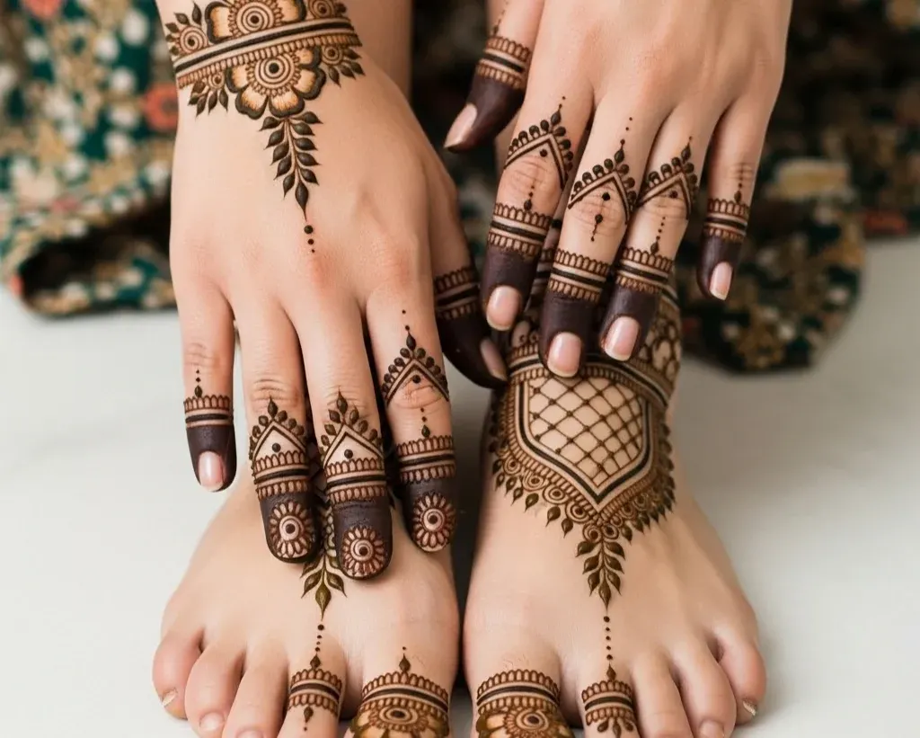 Leg Finger Mehndi Designs Easy Only