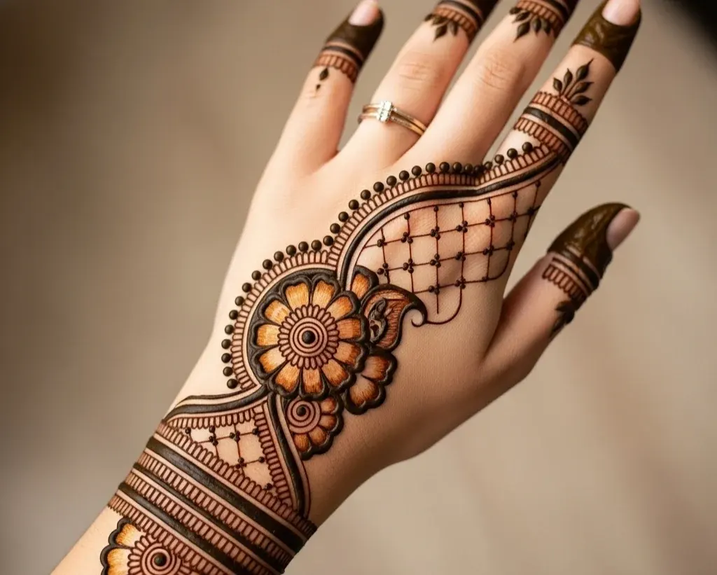 Mehndi Design Back Side