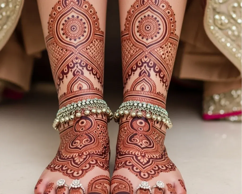 Mehndi Designs Bridal Legs