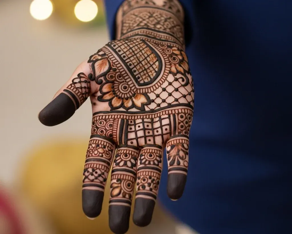 Mehndi Designs for Boys Hand for Marriage