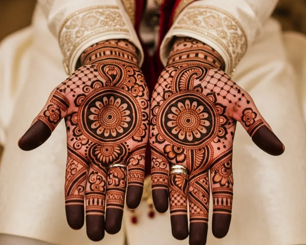 Mehndi Designs for Groom Hand