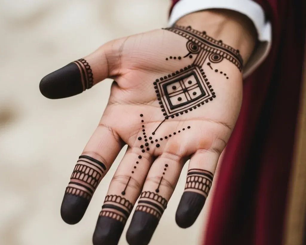 Mehndi Designs for Groom Simple