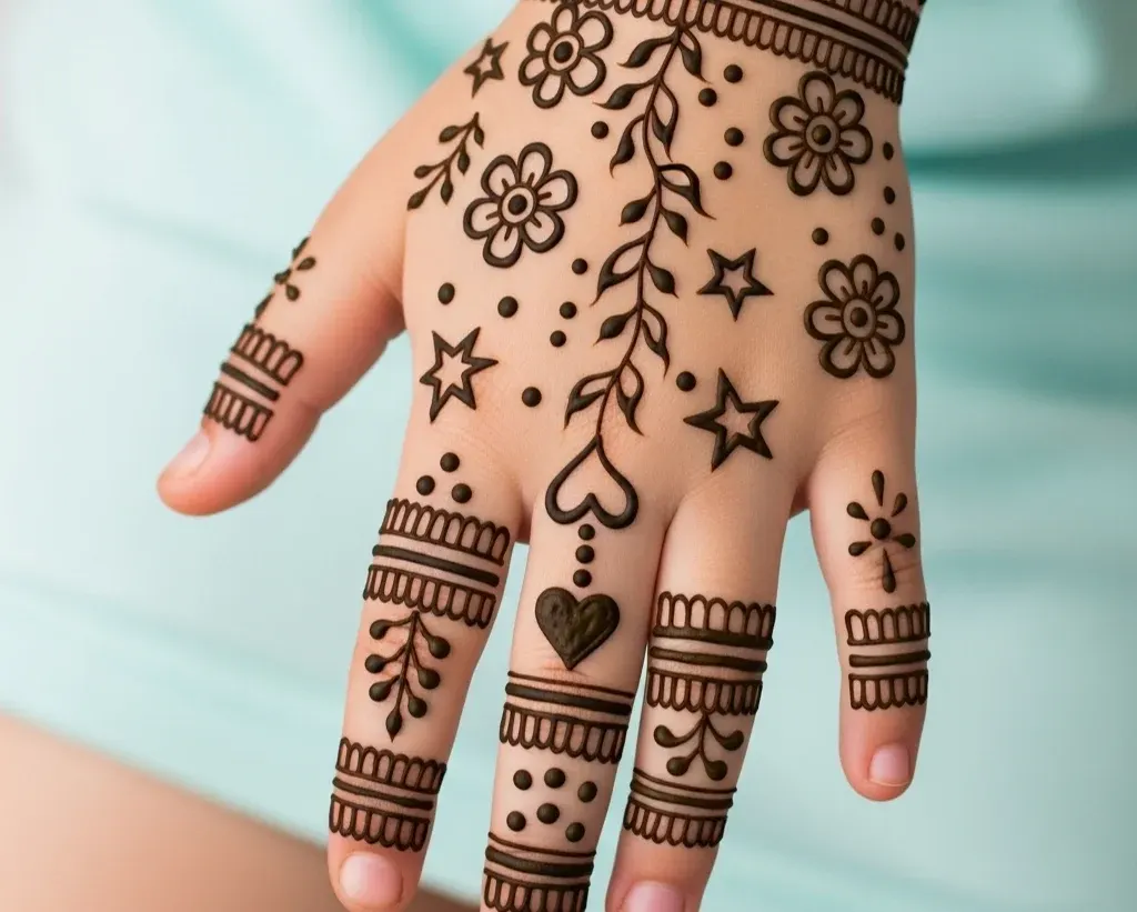 Mehndi Designs for Kids Front Hand Easy Mehndi Designs for Kids Front Hand Easy